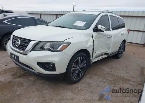 2017 Nissan Pathfinder Platinum from USA, damaged, VIN 5N1DR2MN6HC682803